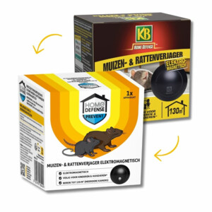 Home Defense Muizen- en Rattenverjager 130 m2 Elektromagnetisch - 25.99 euro