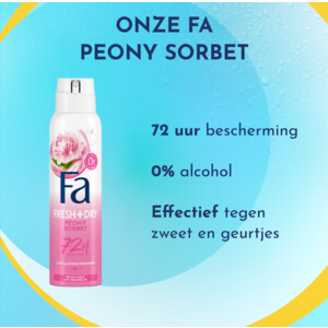 6x Fa Deodorant Spray Peony Sorbet - 16.35 euro