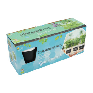 Buzzy Kruiden Set 3-delig Krijtpotten Wit - 10.05 euro
