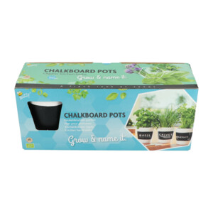 Buzzy Kruiden Set 3-delig Krijtpotten Wit - 10.05 euro