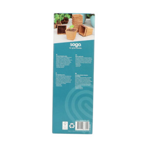 SOGO Biologische Kweekpotjes Vierkant 8 cm - 2.75 euro