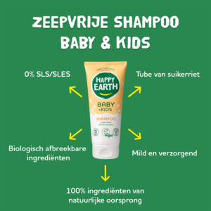 6x Happy Earth Baby & Kids 100% Natuurlijke Shampoo - 48.65 euro
