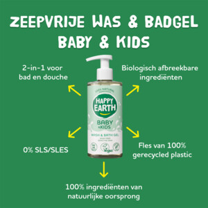 Happy Earth Baby & Kids 100% Natuurlijke Was & Badgel - 9.99 euro