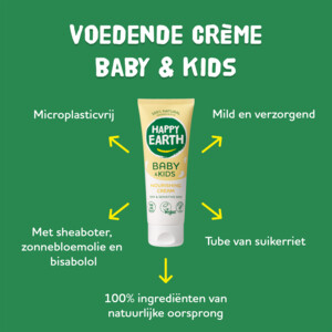 Happy Earth Baby & Kids 100% Natuurlijke Voedende Crème - 8.05 euro