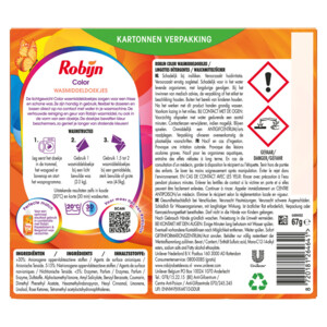 Robijn Wasmiddeldoekjes Color - 10.79 euro
