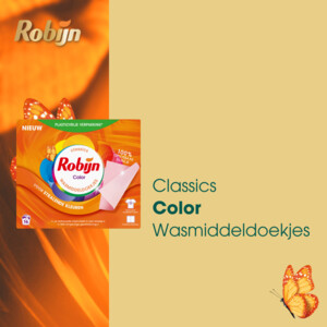 Robijn Wasmiddeldoekjes Color - 10.79 euro