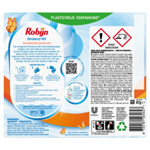 Robijn Wasmiddeldoekjes Stralend Wit - 10.79 euro