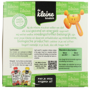 3x de Kleine Keuken Bio Speltkoekjes - 10.25 euro