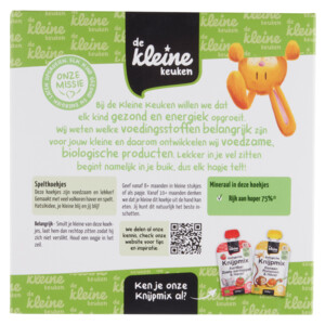 3x de Kleine Keuken Bio Speltkoekjes - 10.25 euro