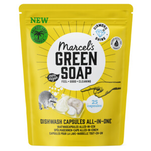 4x Marcel's Green Soap Vaatwascapsules Eco All-In-One - 36.02 euro