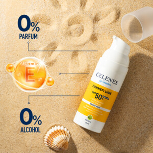 Celenes Herbal Dry Touch Zonnefluïde SPF 50+ Alle Huidtypes - 16.45 euro