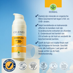 Celenes Herbal Dry Touch Zonnefluïde SPF 30 Alle Huidtypes - 13.09 euro