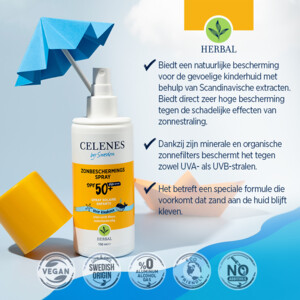 Celenes Herbal Zonnebrand Spray Kids SPF 50+ Alle Huidtypes - 17.65 euro