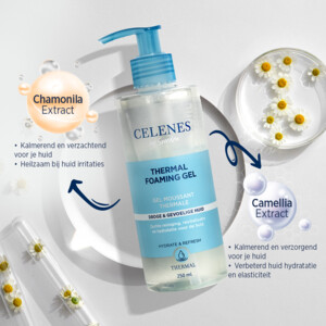 Celenes Thermal Reinigende Foam Gel Droge / Gevoelige Huid - 12.55 euro