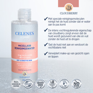 Celenes Bergbraam Micellair Reinigingswater Droge / Gevoelige Huid - 8.49 euro