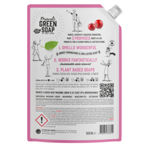 4x Marcel's Green Soap Wasmiddel Navul Patchouli & Cranberry 23 Wasbeurten - 30.15 euro