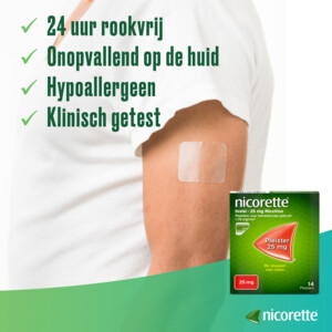 Nicorette Invisi 25 mg Nicotine Pleister - 37.49 euro