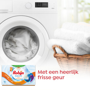 4x Robijn Wascapsules 3-in-1 Stralend Wit - 26.75 euro