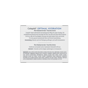 Cetaphil Optimal Hydration Herstellende Nachtcrème - 17.21 euro