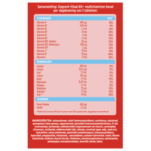 Dagravit Vitaal 60+ Multivitaminen - 15.59 euro
