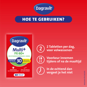 Dagravit Vitaal 60+ Multivitaminen - 14.99 euro