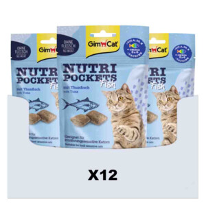 12x GimCat Nutri Pockets Vis met Tonijn
