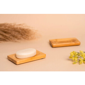 HappySoaps Zeep Houder van Bamboe van Bamboe voor Twee Zeep Bars - 7.35 euro