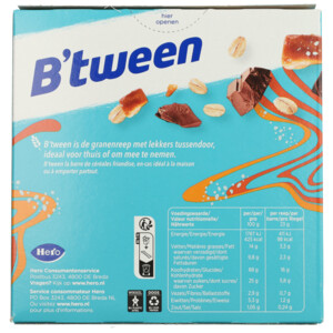 6x Hero B'tween Mueslireep Salted Caramel - 11.53 euro