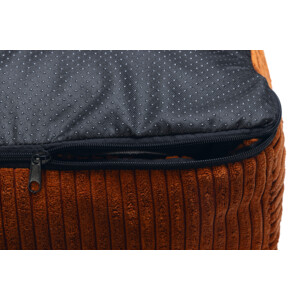 Designed by Lotte Ligkussen Ribbed Terracotta 70 x 55 x 15 cm 