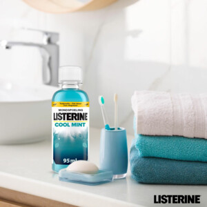 3x Listerine Mondwater Cool Mint Reisverpakking - 6.89 euro