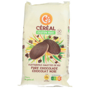 3x Céréal Rijstwafel Pure Chocolade Glutenvrij en Lactosevrij - 5.9 euro