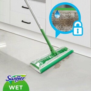 Swiffer Wet Kit Vloerreiniger Starterskit met 6 Navullingen - 12.59 euro