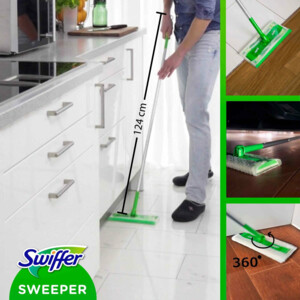 Swiffer Wet Kit Vloerreiniger Starterskit met 6 Navullingen - 12.59 euro