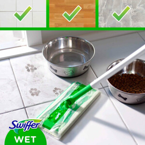 Swiffer Wet Kit Vloerreiniger Starterskit met 6 Navullingen - 12.59 euro