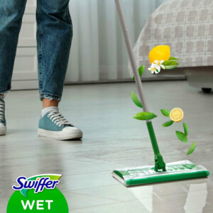 Swiffer Wet Kit Vloerreiniger Starterskit met 6 Navullingen - 12.59 euro