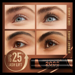 Max Factor 2000 Calorie Pro Stylist Mascara Black Brown - 17.99 euro