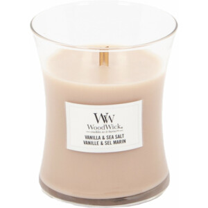 WoodWick Geurkaars Medium Vanilla & Sea Salt - 21.15 euro