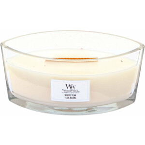 4x WoodWick Geurkaars Ellipse White Teak - 110 euro