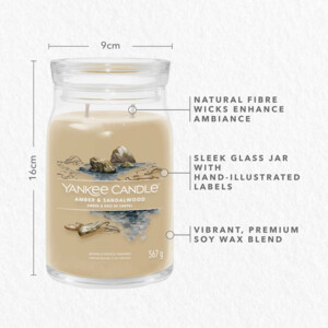 Yankee Candle Geurkaars Large Jar  Amber & Sandalwood - 26.25 euro