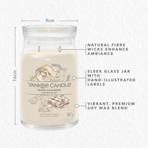 Yankee Candle Geurkaars Large Jar  Warm Cashmere - 31.99 euro