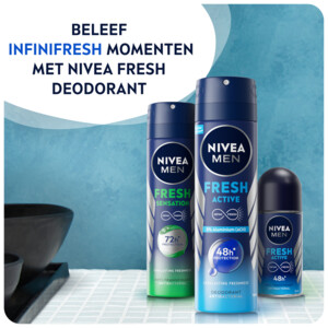 6x NIVEA Men Deodorant Spray Fresh Active - 32.77 euro