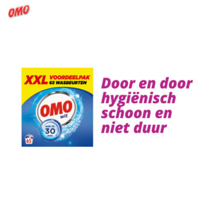 OMO Waspoeder Wit 65 Wasbeurten - 33.29 euro