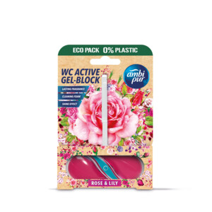 8x Ambi Pur Toiletblok Roos & Lelie - 17.56 euro