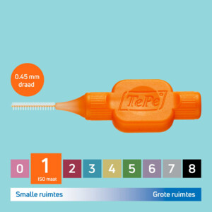TePe interdentale Ragers original 0,45 mm Oranje - 6.19 euro