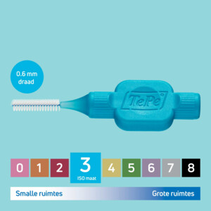 TePe Interdentale Ragers Original 0,6 mm Blauw - 6.19 euro