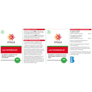 2x Vitals Lactoferrine-BT - 76.17 euro