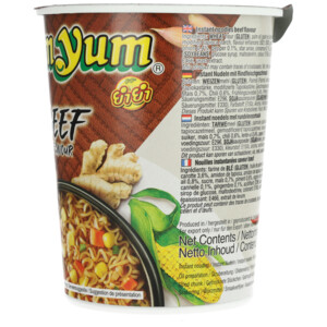 Yum Yum Noodles Soep Cup Rund - 1.11 euro