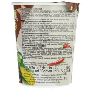 Yum Yum Noodles Soep Cup Rund - 1.11 euro