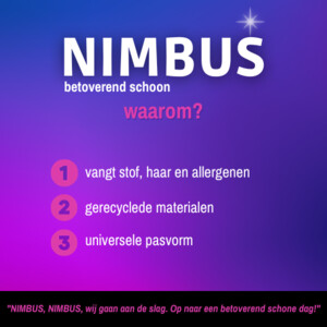 NIMBUS Magic Vloerdoek Starterkit 1 Dweil + 10 Droge Vloerdoekjes - 10.99 euro