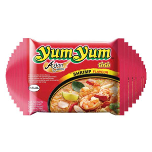 20x Yum Yum Noodles Soep Pak Garnalen - 9.43 euro